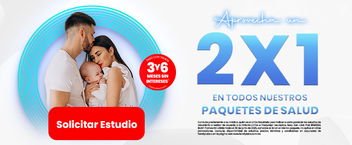 2x1 en Paquetes de Salud